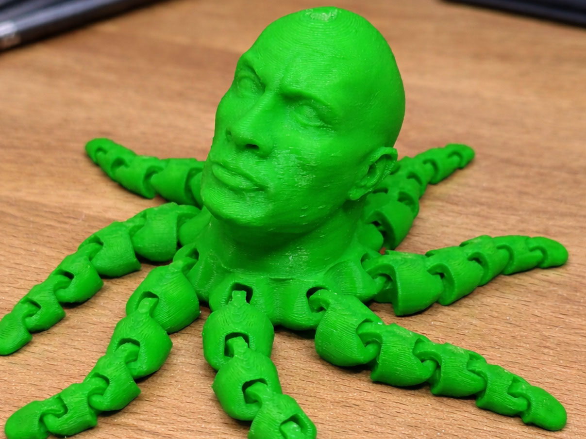 3d printed articulated rocktopus rock octopus