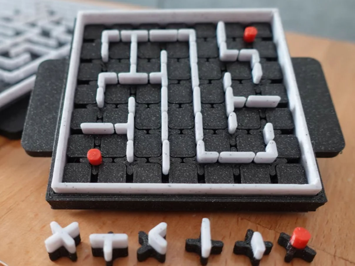 3d printed marble maze game