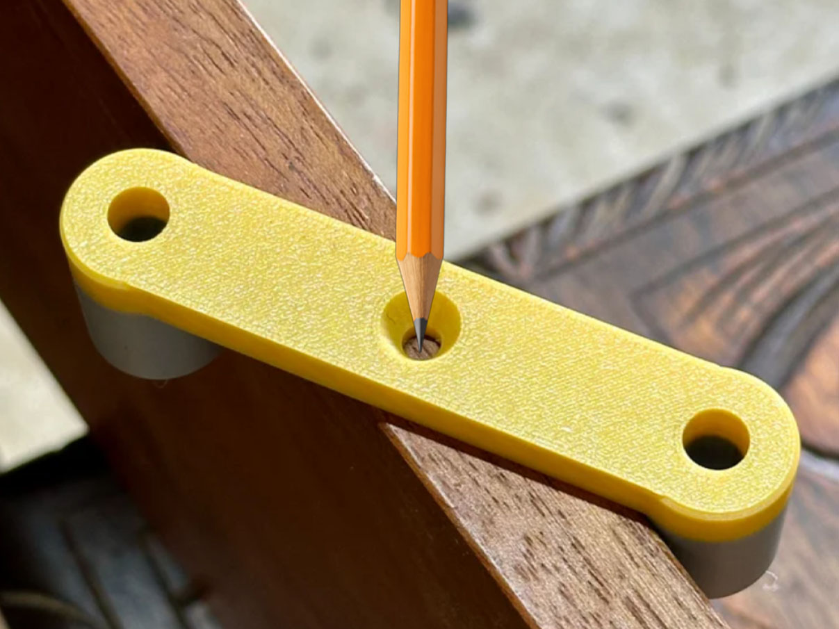 3d printed Wood Center Finder life hack