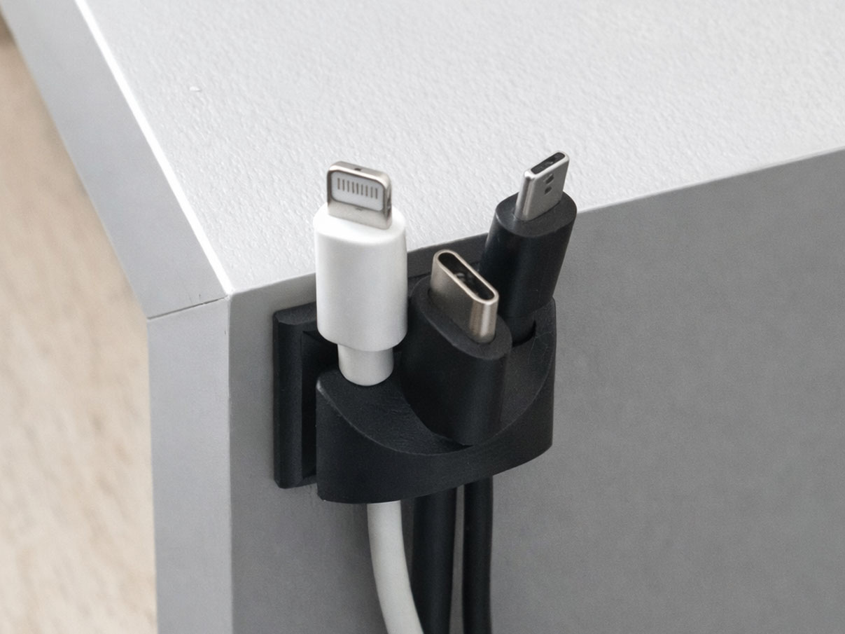 3d printed desk cable management