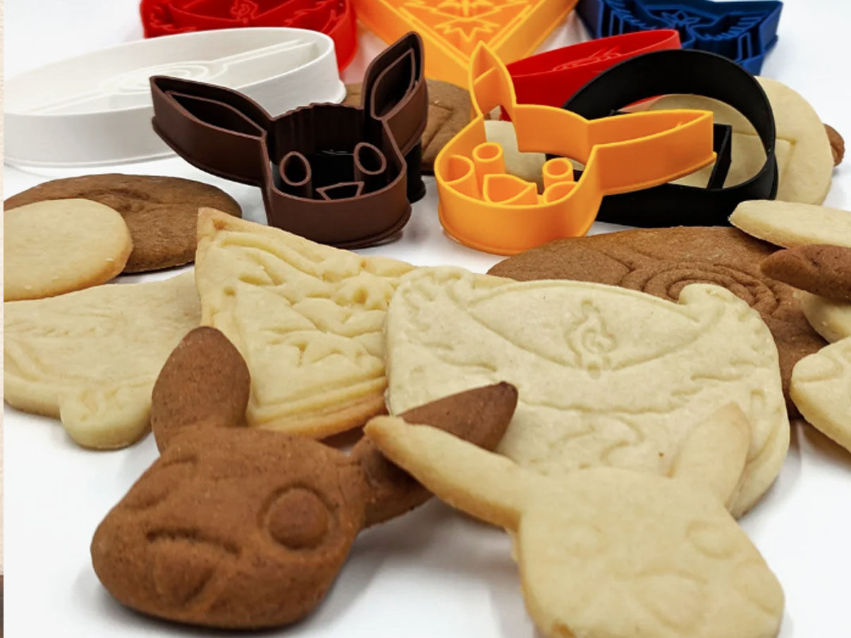 3d printed pokemon cookie cutters