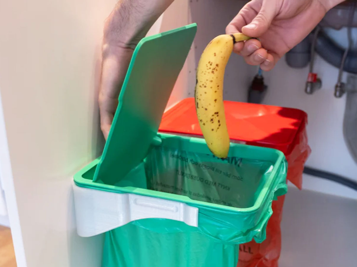 Cabinet Garbage Bag Holder 3d print