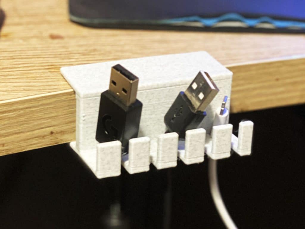 3d printed desk cable management