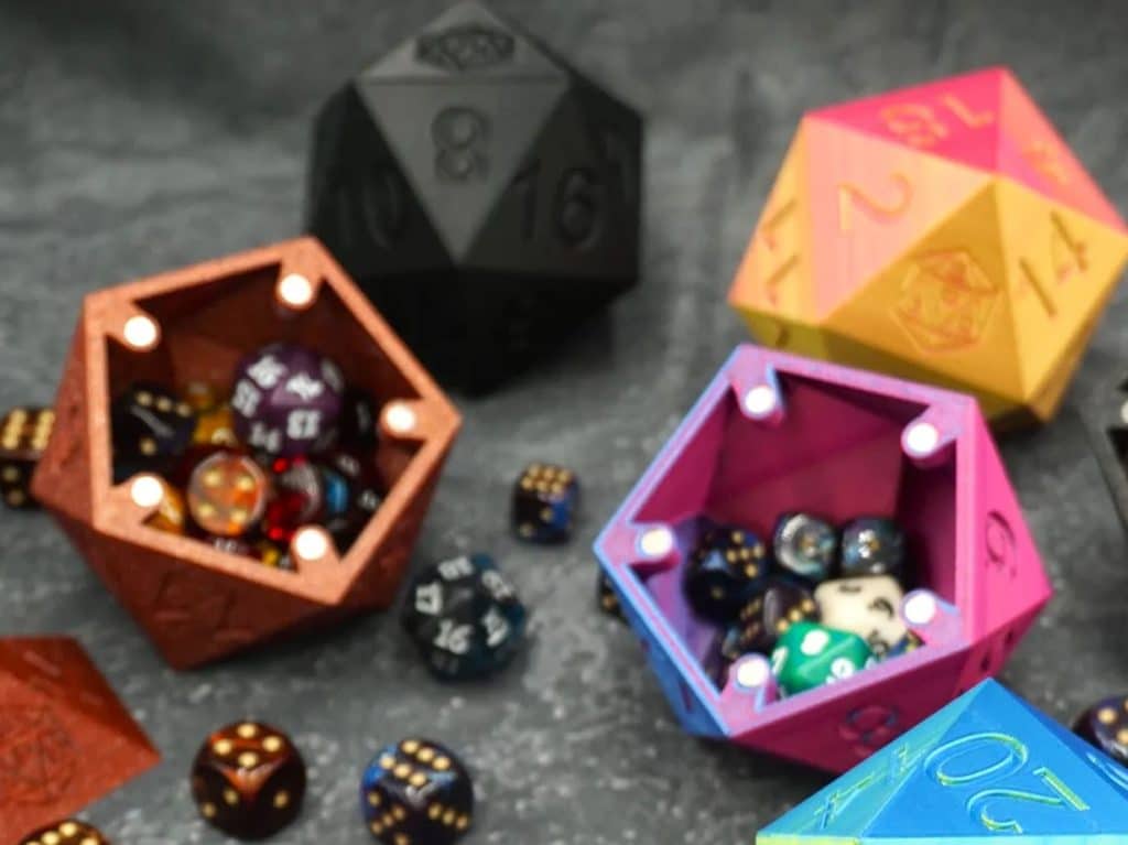 d20 dice box