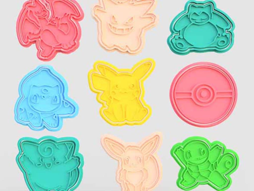 3d printed pokemon cookie cutters