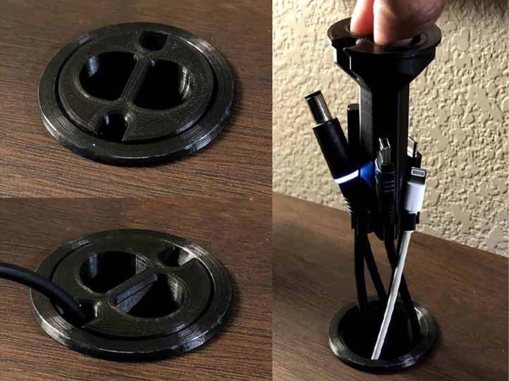 Recessed Cable Holder