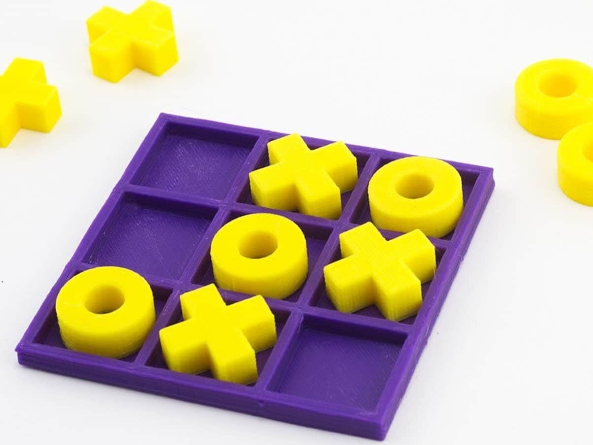 3d printed tic tac toe set