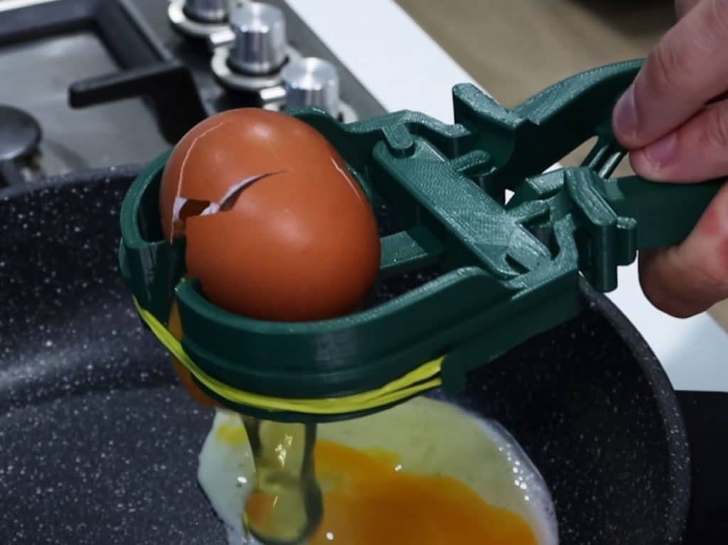 3d printed egg cracker tool