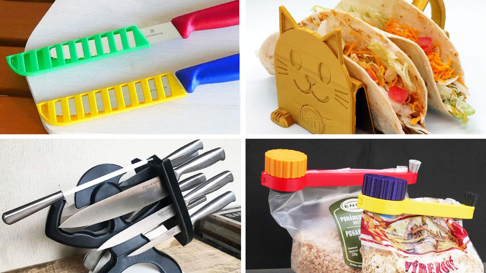 50 Useful 3D Printed Kitchen Gadgets & Tools