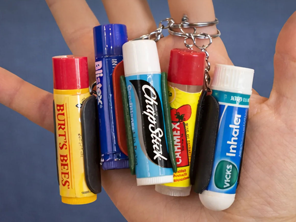 lip balm keychain 3d model