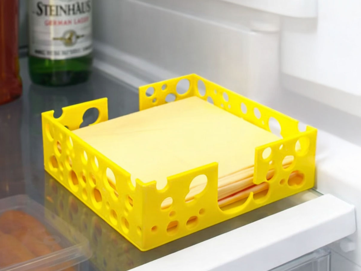 50 Useful 3D Printed Kitchen Gadgets and Tools for 2026 16 Cheese Singles Tray 3d model