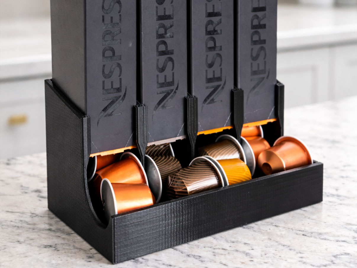 50 Useful 3D Printed Kitchen Gadgets and Tools for 2026 19 Nespresso capsule dispenser 3d print
