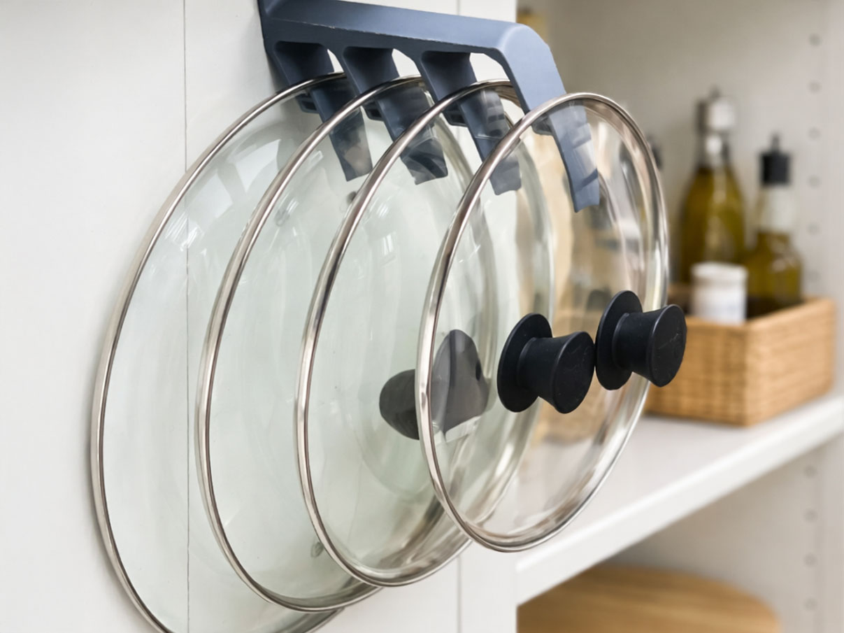 50 Useful 3D Printed Kitchen Gadgets and Tools for 2026 15 cabinet Pot Lid holder stl file