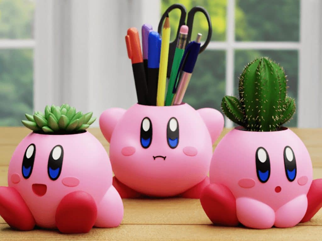 Kirby Planter pen holder