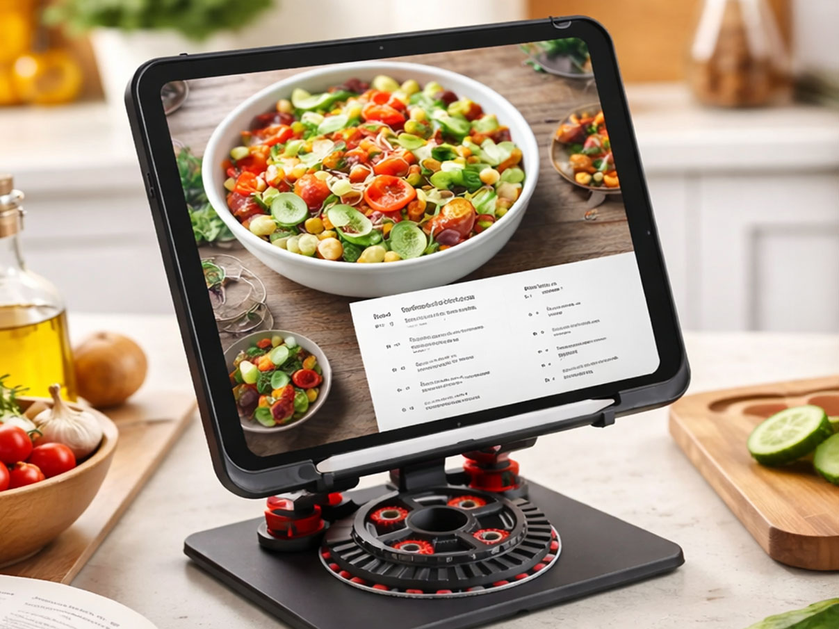 50 Useful 3D Printed Kitchen Gadgets and Tools for 2026 9 tablet holder stl file