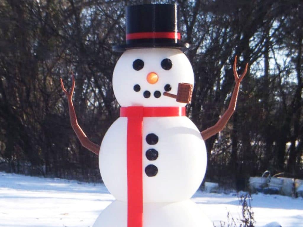 3d printed snowman
