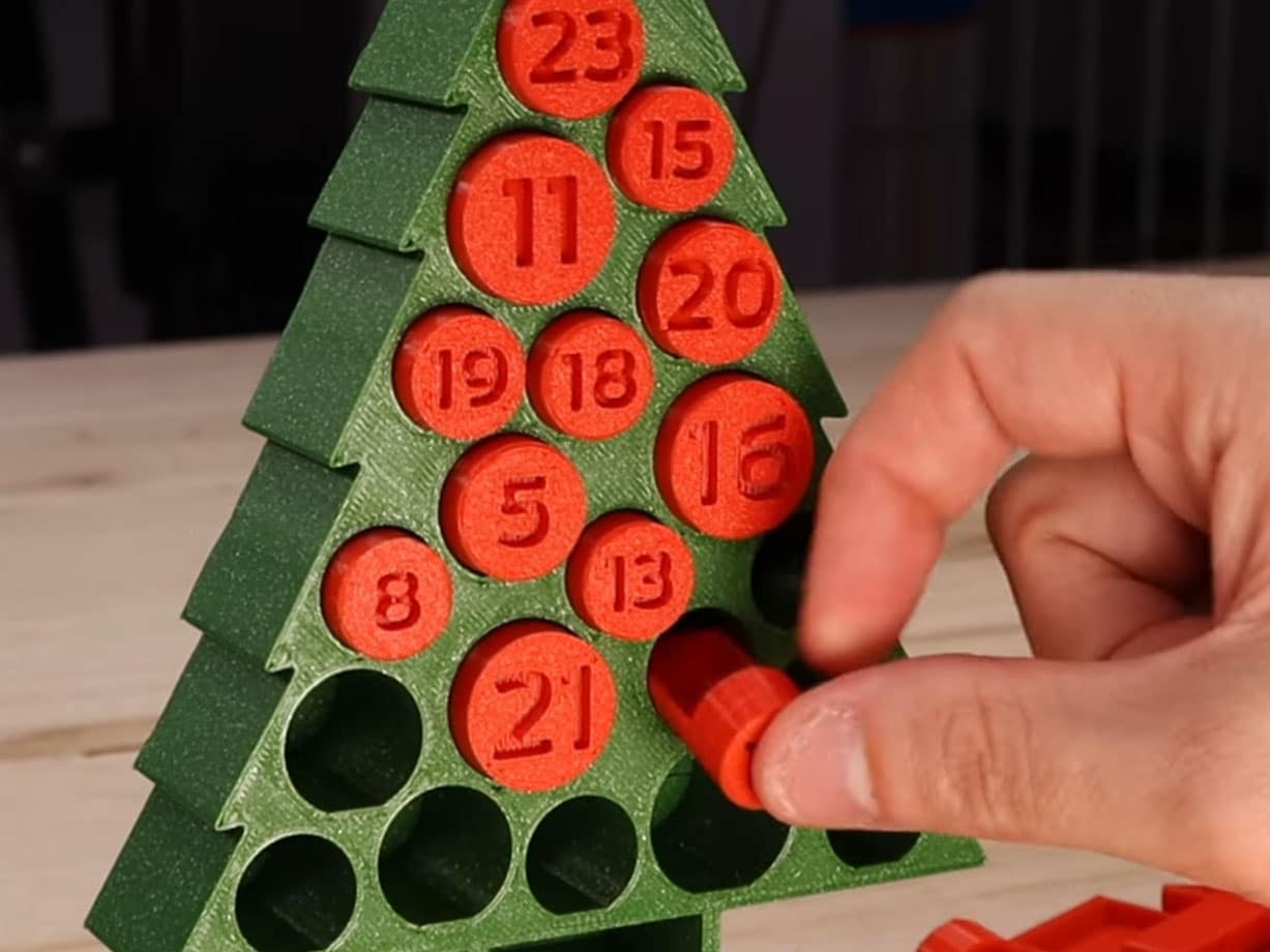 christmas tree advent calendar