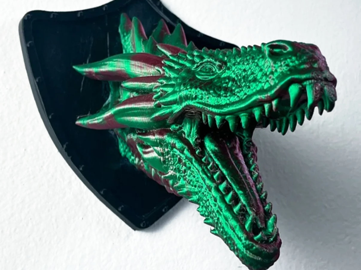 40 Legendary Dragon 3D Prints You Can Make in 2026 7 3d printed Dragon Wall Trophy