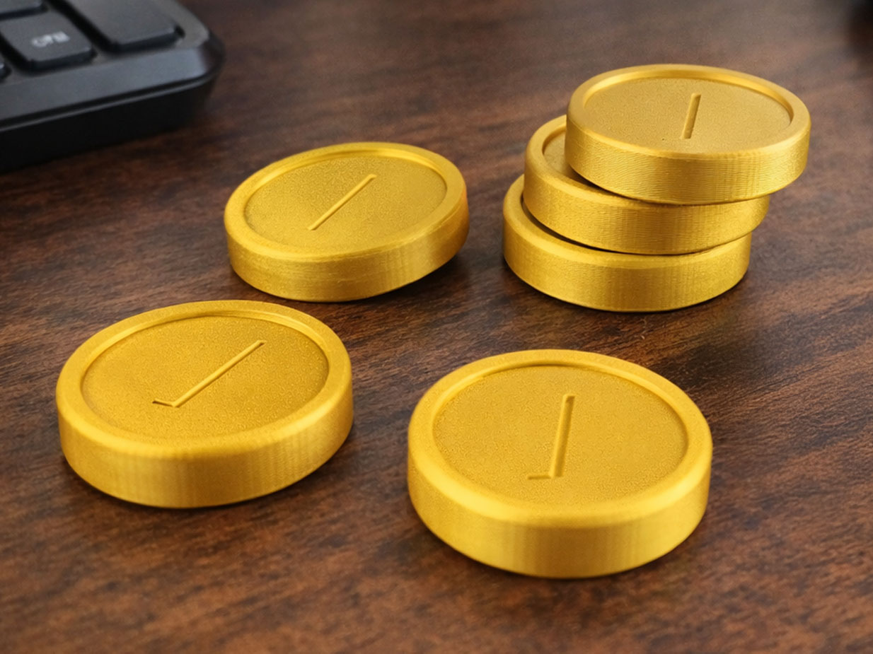 3d printed mario coins