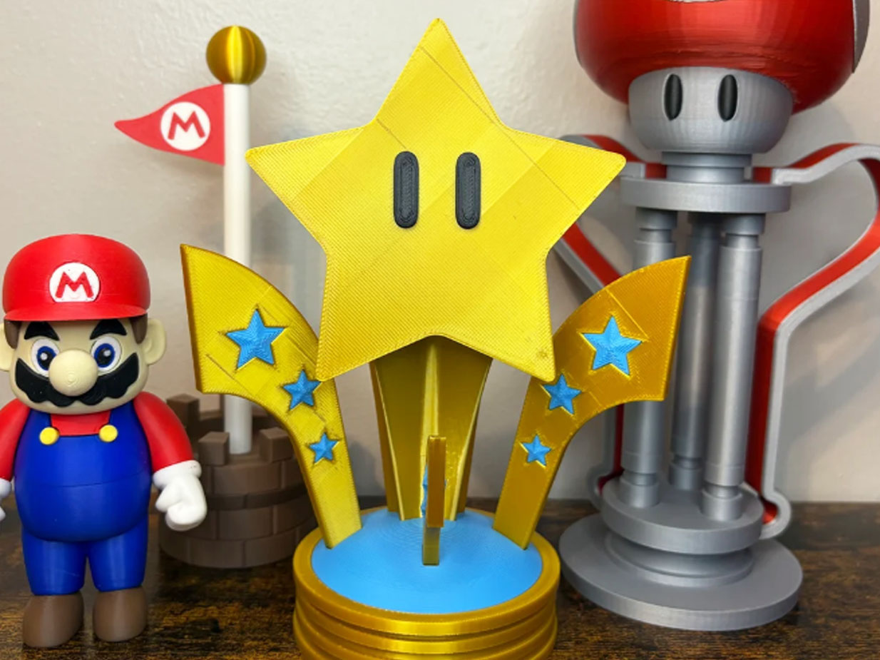 3d printed mario kart trophy