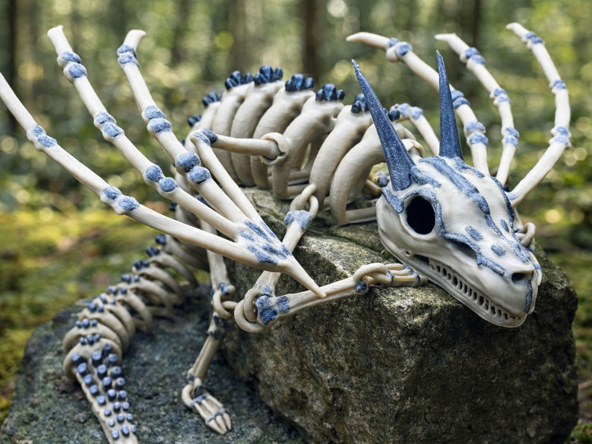 40 Legendary Dragon 3D Prints You Can Make in 2026 11 Articulated Dragon Skeleton stl file