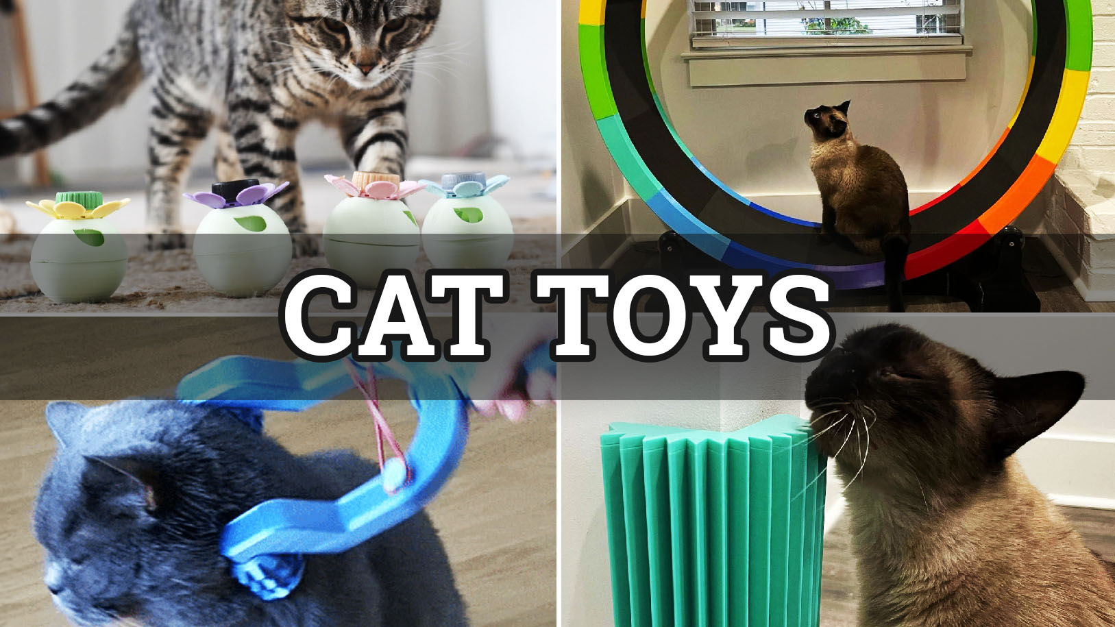 3D Printed Cat Toys best stl files and 3d models