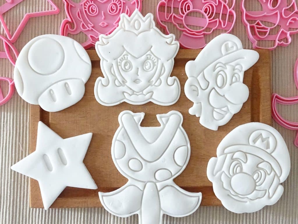 super mario cookie cutters 3d printed
