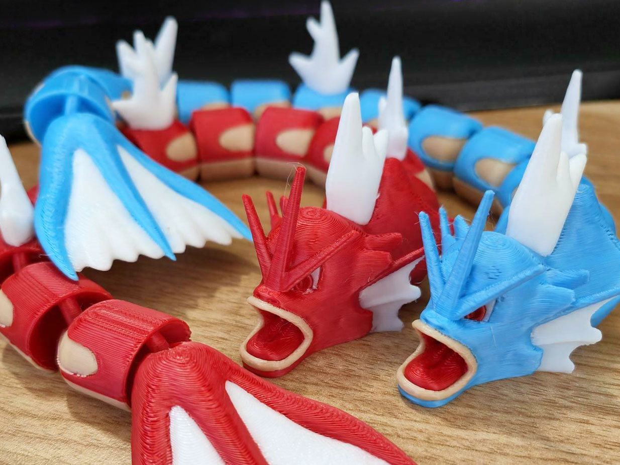 Flexible Gyarados​ 3d print
