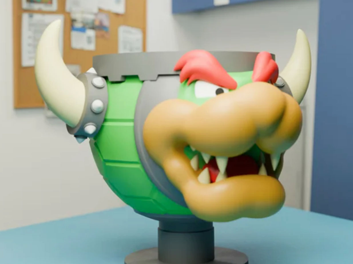 Mario Bowser Mug 3d model