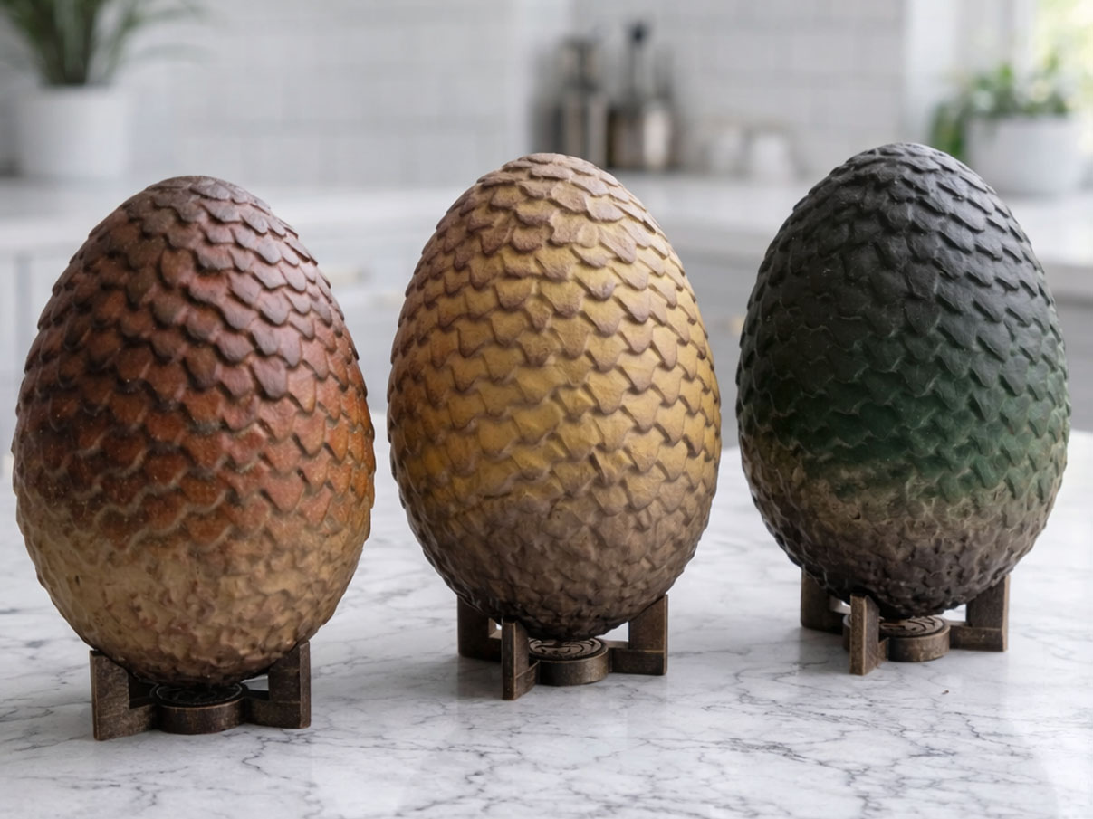 40 Legendary Dragon 3D Prints You Can Make in 2026 9 game of thrones dragon eggs 3d print