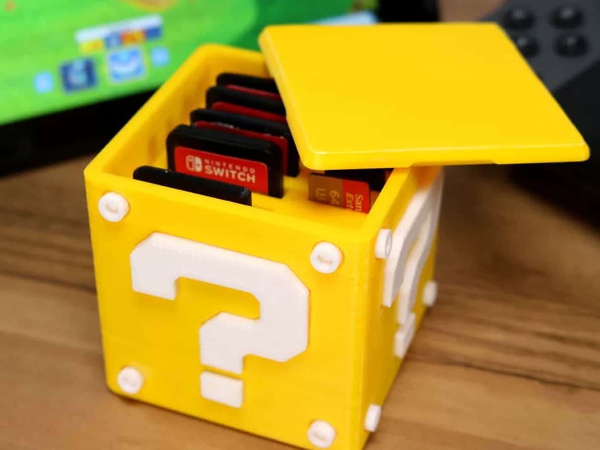 mario question block cartridge case