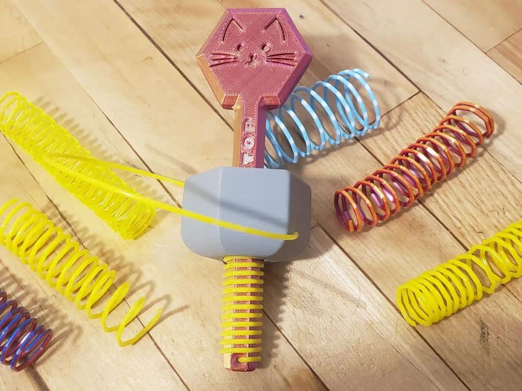 3d print Cat Toy Spring Maker filament