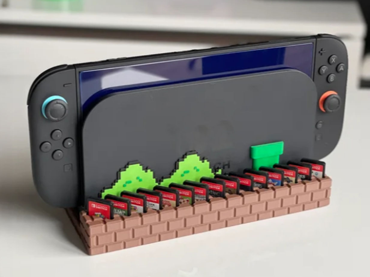 super mario nintendo switch dock stl file