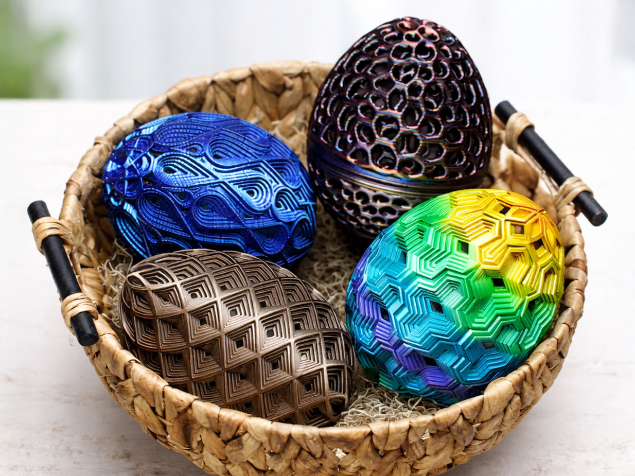 3d printed easter eggs stl file