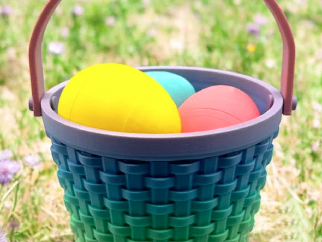 easter basket 3d model
