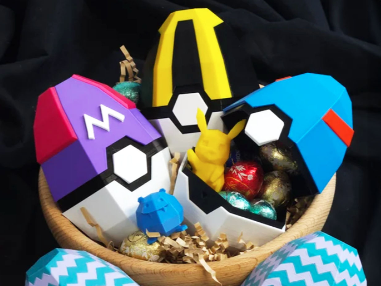 pokeball easter egg stl file
