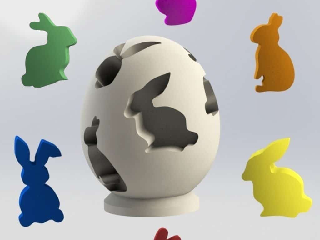 easter puzzle 3d model