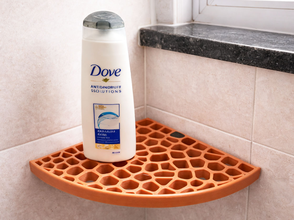 30 Practical 3D Printed Shelves and Storage Ideas for 2026 4 3d printed Bathroom Shelf