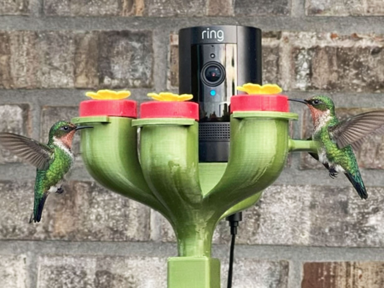 50 Useful 3D Printed Garden Tools and Accessories for 2026 14 3d printed Hummingbird Feeder