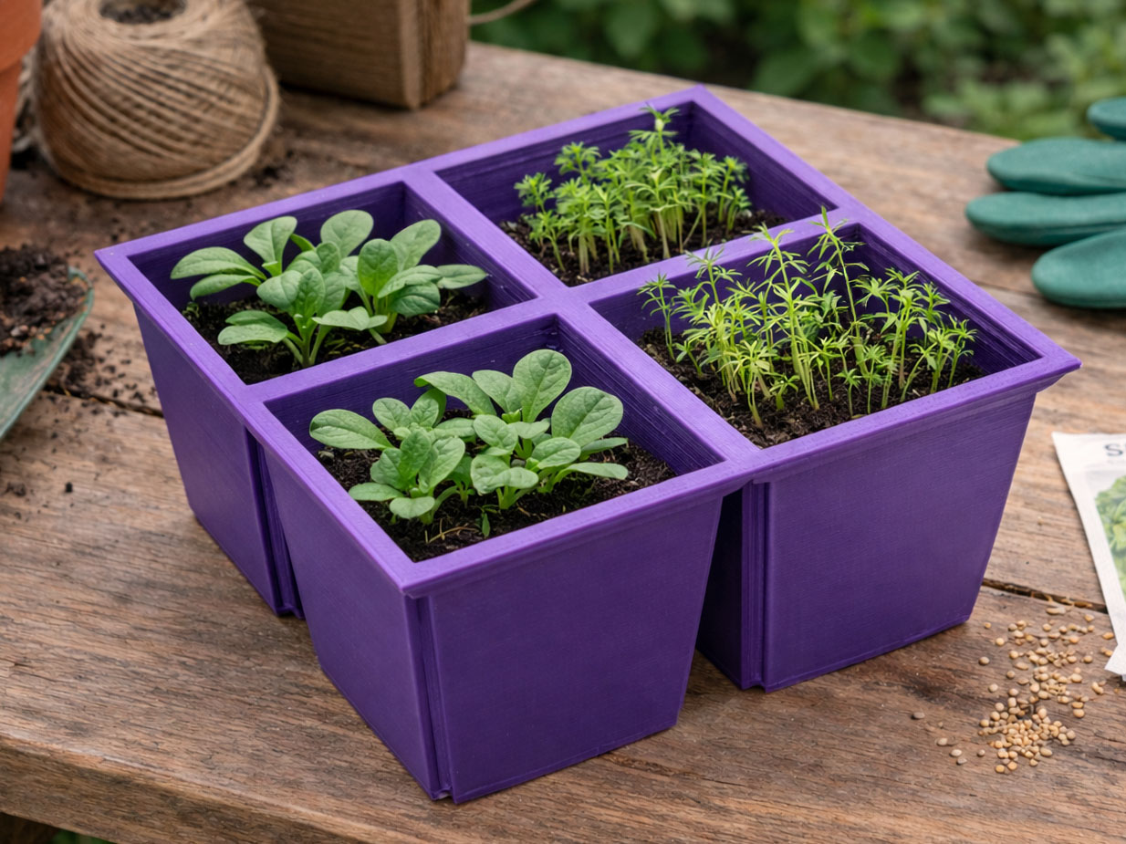 Customizable Seed Starter​ 3d model