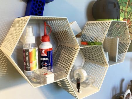 3d printed Hexagon Shelves