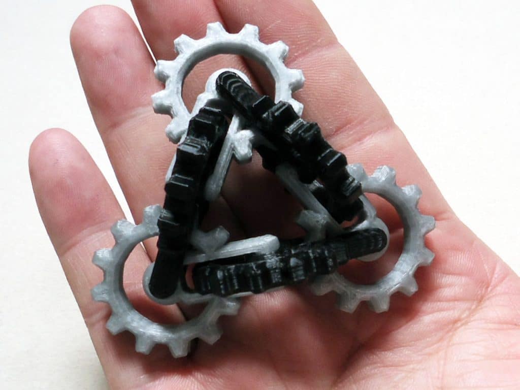 3d printed Infinity Gear Fidget Toy