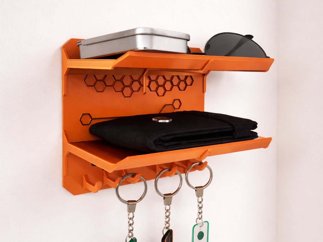 30 Practical 3D Printed Shelves and Storage Ideas for 2026 6 Key Hanger 3d model