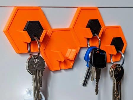 Honeycomb Key Hanger 3d model