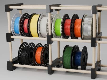 Modular Filament Spool Rack stl file