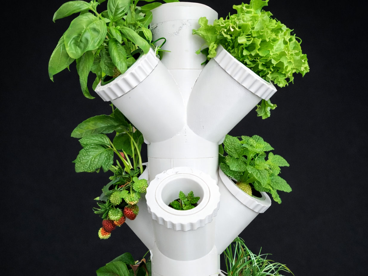 Modular Hydroponic Tower​ garden 3d print