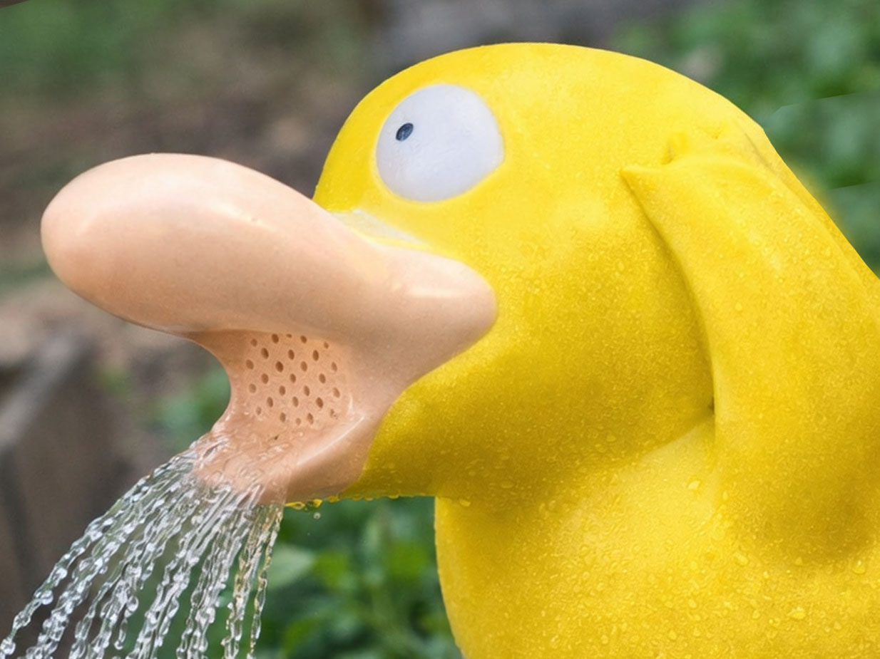 50 Useful 3D Printed Garden Tools and Accessories for 2026 15 Psyduck Watering Can stl file