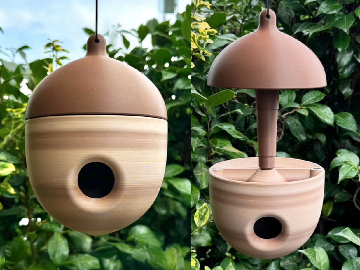 50 Useful 3D Printed Garden Tools and Accessories for 2026 5 acron bird feeder stl file