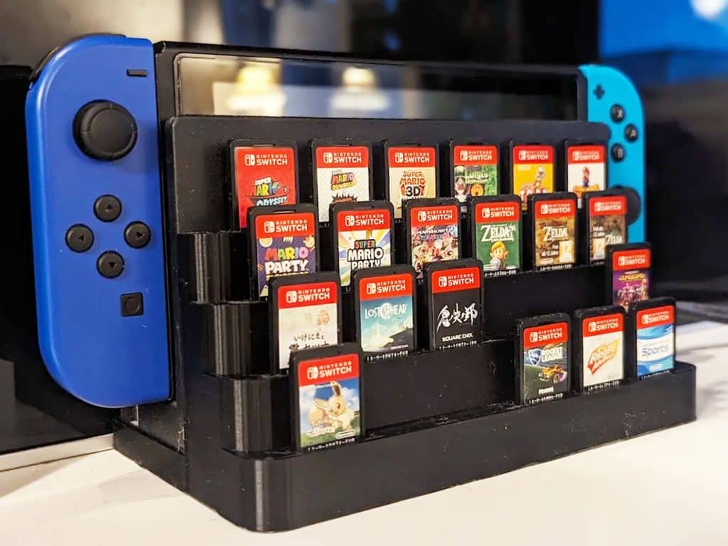 nintendo switch cartridge display dock stl file