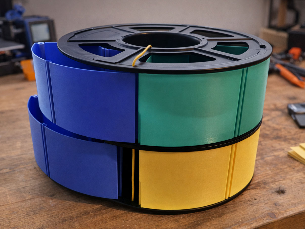filament spool organizer 3d model